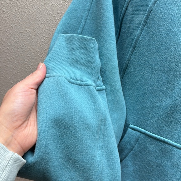 Lululemon Scuba Oversized Half Zip Hoodie Tidal Teal - Picture 5 of 6